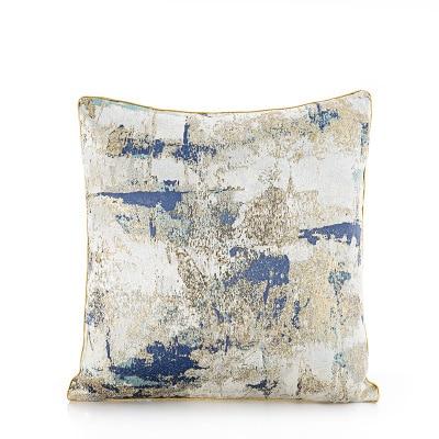 50x30/45x45cm luxury blue series jacquard pillowcase geometric cushion cover sofa striped throw pillow cover backrest home decor marie antonette N 45x45cm 