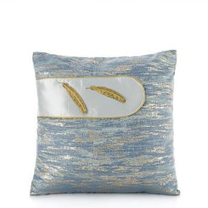 50x30/45x45cm luxury blue grey jacquard pillowcase cushion cover decorative sofa abstract geometric throw pillow cover backrest marie antonette J 45x45cm 