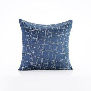 50x30/45x45cm luxury blue grey jacquard pillowcase cushion cover decorative sofa abstract geometric throw pillow cover backrest marie antonette V45x45cm 