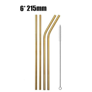 Eco Stainless Steel Straw Marie Antonette gold 