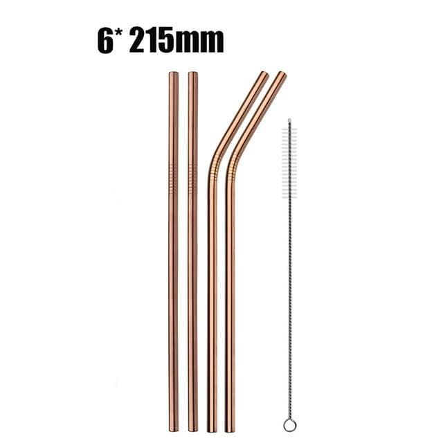 Eco Stainless Steel Straw Marie Antonette rose gold A 