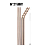 Eco Stainless Steel Straw Marie Antonette rose gold A 