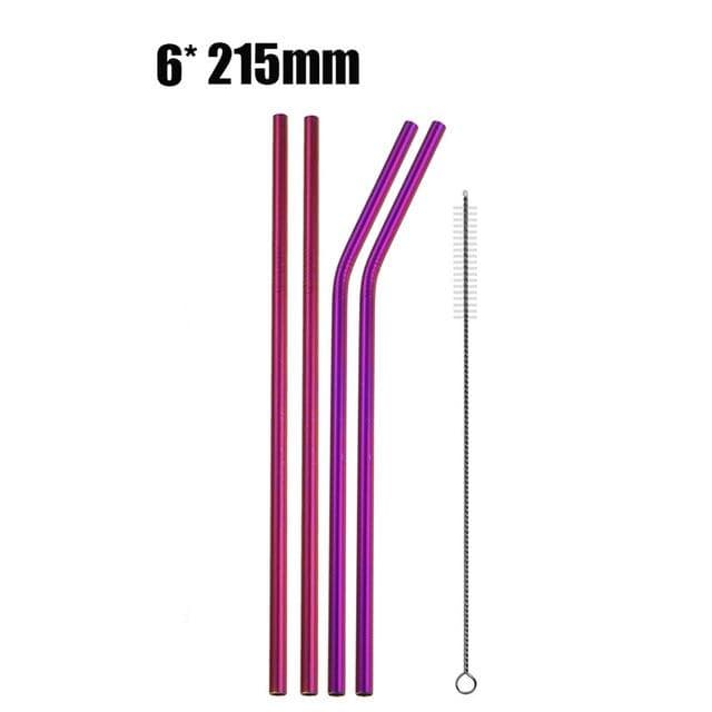 Eco Stainless Steel Straw Marie Antonette purple 