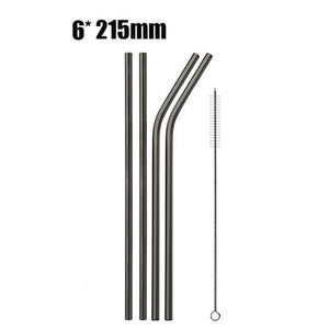 Eco Stainless Steel Straw Marie Antonette black A 
