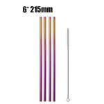 Eco Stainless Steel Straw Marie Antonette colorful C 
