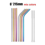 Eco Stainless Steel Straw Marie Antonette mix colors 