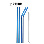 Eco Stainless Steel Straw Marie Antonette blue 