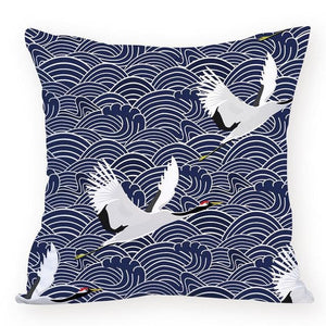 Colorful Crane Bird Cushion Cover Marie Antonette soft 45-45cm L875 L875-6 