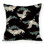 Colorful Crane Bird Cushion Cover Marie Antonette soft 45-45cm L875 L875-12 