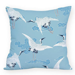 Colorful Crane Bird Cushion Cover Marie Antonette soft 45-45cm L875 L875-13 