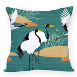 Colorful Crane Bird Cushion Cover Marie Antonette soft 45-45cm L875 L875-14 
