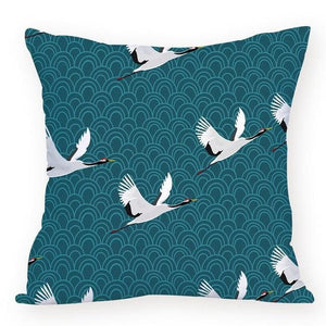 Colorful Crane Bird Cushion Cover Marie Antonette soft 45-45cm L875 L875-16 