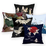 Colorful Crane Bird Cushion Cover Marie Antonette 