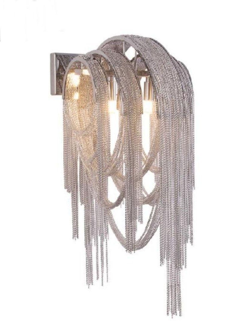 Adriana Chain Sconce Marie Antonette Silver 